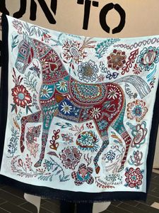 Luxury Shawl Scarf Designer Cashmere Scarf Fashionable H Letter Printed Flower Horse Pattern Scarf Soft Touch Warm Band Label Long Versatile
