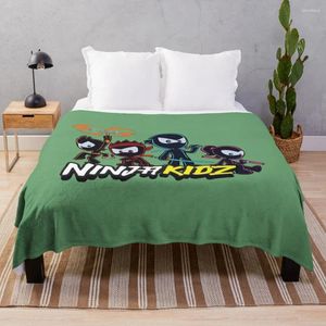 Cobertores ninja Kidz Throw Blanket Flannel fofo lindos