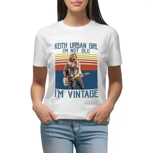 Kvinnors polos Retourban Girl I'm Not Old Vintage T-shirt Tees Söta toppar Kvinnliga kläder Täta skjortor för kvinnor