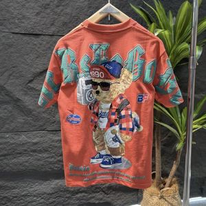 Manliga tees skjortor svart hiphop tops rock mens tshirt anime tryck katoen estetiska kläder chic grossist på sommaren xl 240428