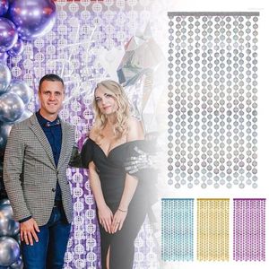 Party Decoration 1pcs 1m 2m Disco Rain Tinsel Curtain Home Room Wedding 1970 -talet Bakgrund PROP DECOATION PO BACHELORETTE HEN DIS M5L6