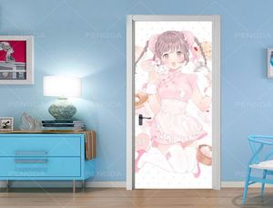 DIY mural waterproof wallpaper anime girl selfadhesive door stickers sticker canvas print picture decoration new bedroom home dec9083466