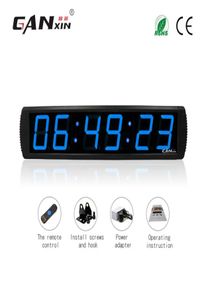 Ganxin4 Zoll 6 Ziffern LED Display Digital Office Clock Garage Edition Wall Timer Countdown Clock8350546