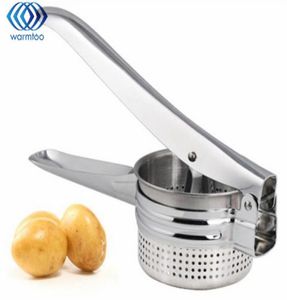 Ny högkvalitativ rostfritt stål potatismaskare ricer fruktgrönsak för puree frukt juicer maker press kök3493665