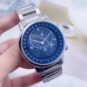 Watch Watches AAA Baida Starry Sky Edition Business Dżentelman zegarek zegarek ze stali nierdzewnej Pasek Męs