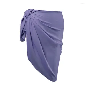 Women Beach Sarong Pareo Cover Up Swimodwear Długość bikini stroju kąpielowego Wrap Szyfon