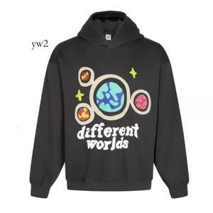 Trasiga planet hoodies grafisk tee designer tryckt mens y2k hoody 3d skum graffiti brev tröja hip hop hajuku tröjor tröjor 2866