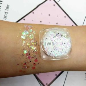 Body Glitter Portable Multifunctional Glitter Sparkly Eye Shadow Glitter Sequins Decoration for Hair Face Body Facial Nail Diy Party Makeup D240503