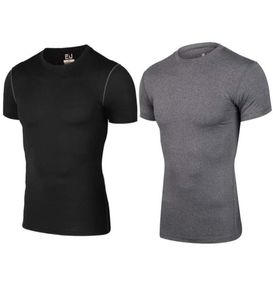 EU Men039s Compression Shirt Running Base Layer Short Sleeve Tops7364191