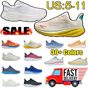 New Designer shoes One Bondi 8 outdoor Shoes mens and Womens Platform Sneakers Clifton 9 Men Black White Mens trainers