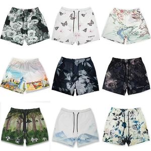 Gymmen Mens Beach Basketball Print Shorts Mesh Breattable Jogging Fitness Sports Casual Loose Short Pants Mane Summer Clothing 240424