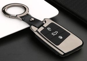 Zinc Alloy+sile Car Remote Case for Volkgen Vw Passat B8 Skoda Superb 3 A7 Key Fob Shell Cover Jacket Sleeve2477519