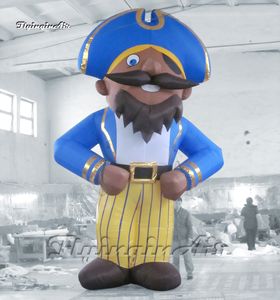 wholesale Personalized Outdoor Giant Inflatable Pirate Captain 6m Height Cartoon Character Model Air Blown Robber Balloon For Event Show