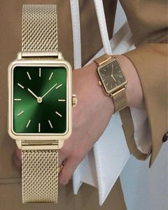 Top Brand Square Watch for Women Gold Luxury Armband Watches Dress Fashion Ladies Quartz Female Clock Montre Femme Wristwatches631366217