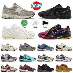 Hotsale 1906r Running Shoes 1906 R Sneakers de designer de homens pretos couro branco prata prata metálica dourada verde creme cinza cinza Indigo 2002r Men Womens Sports Trainers