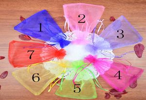 7 Colors Organza Jewelry Bags 13x18cm Wedding Gift Pouches Little Thing Packaging Bags Candy Bag 20pcslot9974452