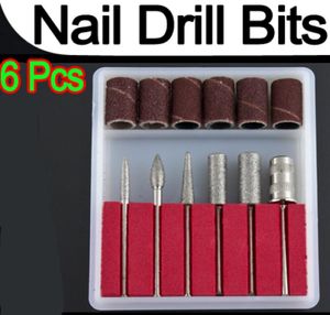 WholeProfessional 6pcs Nail Drill Bits file For Electric Drills amp Filling Manicure Machine Tool P17279435