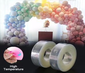 Party Decoration 10M Balloon Strip Arch Connect Chain Plastic Tape Garland String Wedding Shape Double Hole Buckle8301513