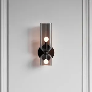 ウォールランプガラスLED Sconce Decoration Double Head屋内照明ベッドルームリビングルーム