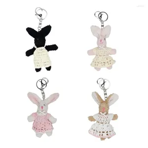 Keychains Korean Keychain Big Ear Figure Keyring Pendant Bag Accessories