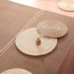 Pillow 40cm Futon Ground Grass Mat Play Meditation Pushgrass Rattan Woven Floor Tatami Japanese-Style Textile