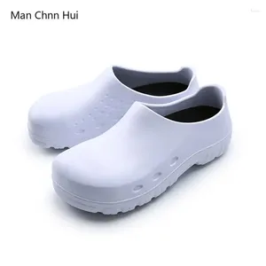 Casual Shoes White Anti-Collision Steel Head Chef Catering Anti-Slip Oil Proof Cook For Men Restaurant Kök säkerhetsarbete