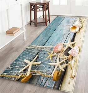 Banho tapete 60x180 cm Seascape Print Carpet Hallway Doormat Anti -Slip Carpet Absorve Water Kitchen Mat Tapis Salle de Bain G806 20097375032