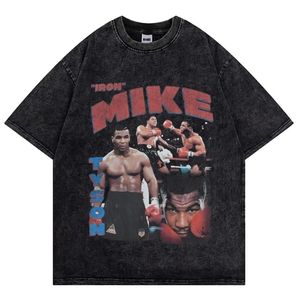 メンズTシャツボクシングボクサープリントプリントゴールデンベルトティーファッションドミネーリングクールな男性と女性ストリートヒップホップトップス