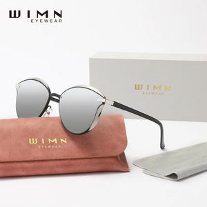 Wimn Cat Eye Sunglasses偏光豪華な合金Frametr90 Sun Glasses女性