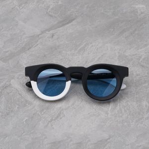 Sonnenbrille hochwertige dicke Acetat für Männer Frauen runden Brillen Frames Japanischer Designer für Reisebrillen UV400