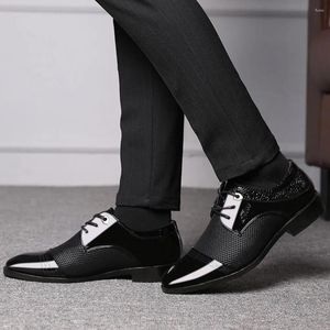 Casual Shoes 2024 Spring Autumn Style Men'S Single Leather Business Comfortable Wedding Shoe Male Suit Non-Slip Footwear