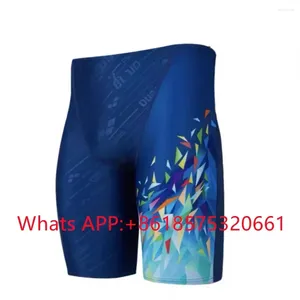 Menina de banho de banho masculino Nada de banho de banho de baú de praia tights shorts de treinamento atlético de maiôs de traje de surf com calças de surf