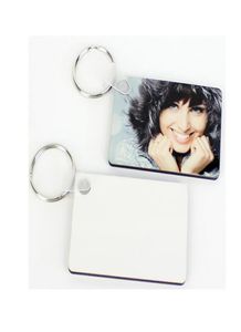 DHL 200PCS sublimação em branco MDF Rectangl Keychain Térmico Transferência Térmica Impressão Design Picture Personalidade Publicidade Custom para 2110686