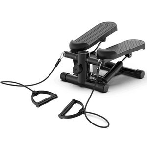 Sunny Health Fitness Total Body Advanced Stepper Machine Mini för träning hemma med motståndsband 240416