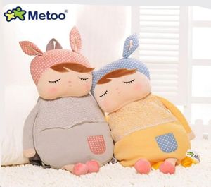 Metoo Kids Baby Bags Animals Cartoon Doll Toy Children Shoulder Bag for Kindergarten Angela Rabbit Girl Panda Plush Backpacks 20111136588