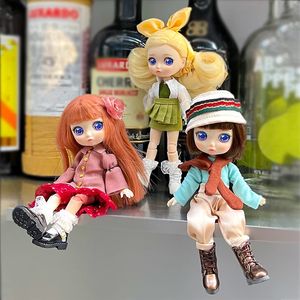 Lady Doolli Series Blind Box Bekräfta Style Toys OB11 BJD Dolls Action Figures Mystery Model Surprise 15cm DIY Bag Toy 240426