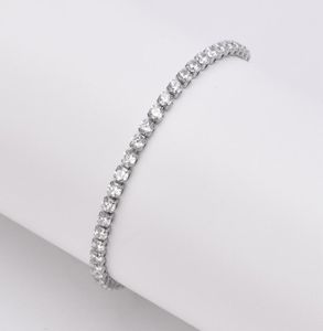 Korean version ins style crystal zircon Chain bracelet woman temperament white girlfriends with the same titanium steel claw8549527