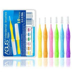 Yeni 60pcs 0.6-1.5mm Interdental Fırçalar Sağlık Diş Push-Pull Escova Yiyecek ve plakayı kaldırır Daha iyi dişler Oral hijyen aletini Oral Hijyen Fırçası