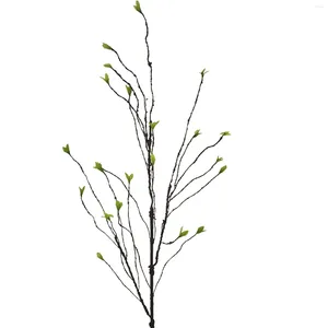 Dekoratif Çiçekler Simülasyon Ağacı Dalları Yapay Düğün Dekorasyon Emülasyonu Dekorasyon Demir Tel Beyaz Solmuş