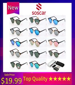 Designer Round O occhiali da sole per donna 4246 marca UV400 Protezione occhiali da sole per uomini sfumature vintage telaio tavola specchio vetro 6302847