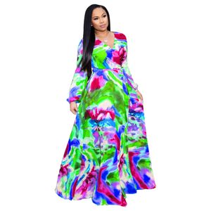 Designer Kvinnokläder NYA SOMMER 2024 CHIFFON LÅNG KOT DIGITAL PRINTYCH Fashion Style Big Swing kjolklänning Kvinnor bär klänningar för kvinnors maxi klänningar z80f