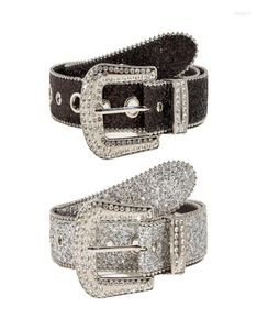 Gelts Goth Strass -Frauen PU Lederband Western Cowboy Y2K Girls Modegürtel für Jeans Männer Dropship7295312