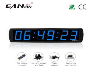 Ganxin4 polegada 6 dígitos Display LED Digital Office Relógio Edição de garagem Timer de parede Countdown Clock5805362