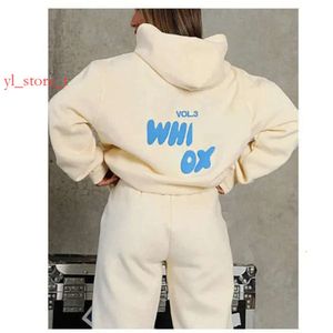 designer hoodies white foxx women tracksuits two pieces sets sweatsuit autumn female hoodies hoody pants with sweatshirt ladies loose jumpers 7683