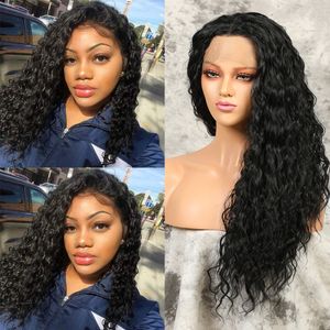 26inch 150% Density Lolly Water Wave Wig 13x4 Brazilian Transparent Lace Front Human Hair Wigs Pre Plucked Remy Human Hair Wigs