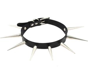 Emo Long Spike Choker punk kołnierz kobiet kobiety Nutki Studded Chocker Naszyjnik 2020 mody goty