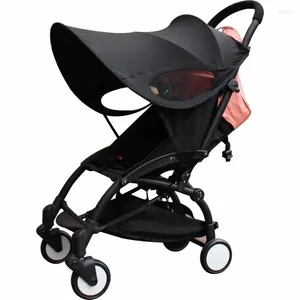 Stroller Parts Sun Shade Baby Windproof Umbrella Sunscreen Cover Universal Awning Visor Canopy Black Accessories