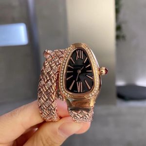 designer watch high quality womenwatch serpentn watches with dimond relojes bracelet snake watch classic Rose gold relogio zircon diamond inlaying process montre