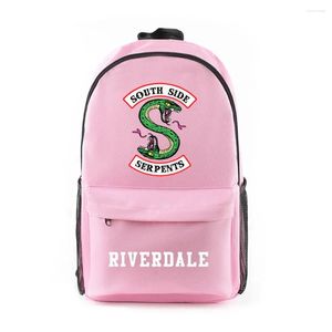 Sırt Çantası Modaya Modeli Güney Yakası Serpent Riverdale Sezon 5 Defter Backpacks Okul Çantaları Oxford Su Geçirmez Erkekler/Kız Dizüstü Bilgisayar