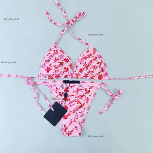 Lvse Luxurys Fashion Classic Bikini Trendy Designer Bikini New Swimsuit Slim Fit Sexy Triangle Slip Louisvutton Bikini Swimsuit LE 8149